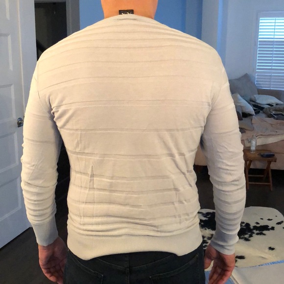 Armani light sweater light grey size M - Picture 2 of 5